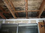 Certified Indoor Air treats mold-affected and stained surfaces in a garage and shed