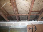 Certified Indoor Air treats mold-affected and stained surfaces in a garage and shed