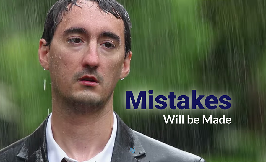 sad man in the rain, mistakes will be made