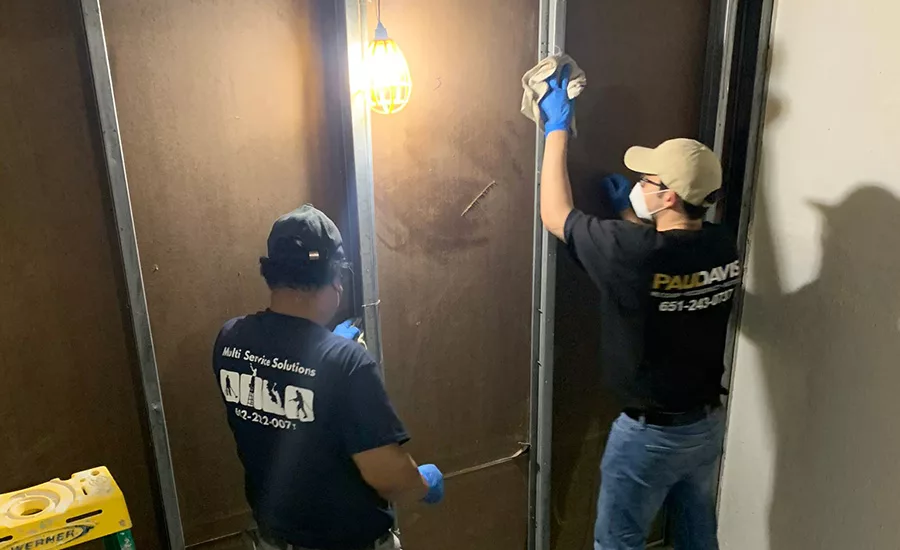 fire damage restoration at a senior living association community