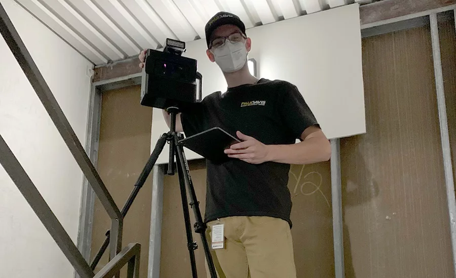 fire damage restoration at a senior living association community