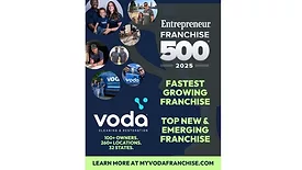 Voda Cleaning & Restoration Named to Entrepreneur’s Franchise 500® for Rapid Growth