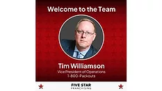 1-800-Packouts names Tim Williamson as new Vice President of Operations