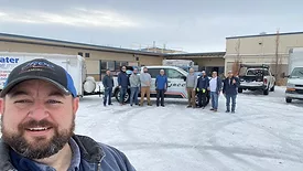 JRCC Team on Christmas day in the snow responding to disasters