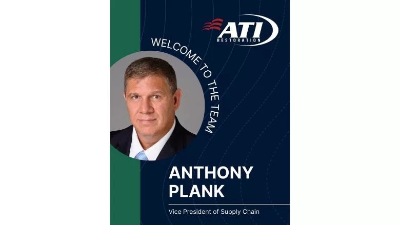 Anthony Plank VP of Supply Chain for ATI Restoration