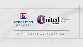 United Property Restoration Services Joins Restoration Affiliates