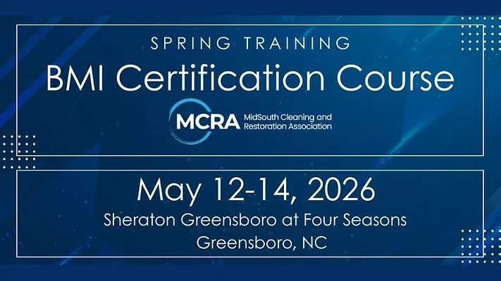 The MCRA is Hosting an IICRC BMI Course