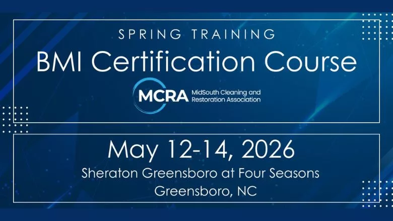 The MCRA is Hosting an IICRC BMI Course