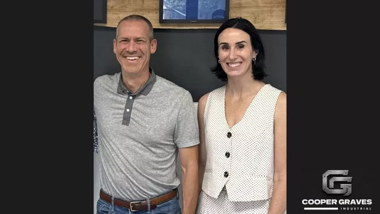 C Cooper and R Graves with CGI Logo