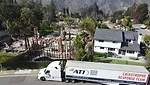 ATI ERT at LA Wildfire with Aerial Shot