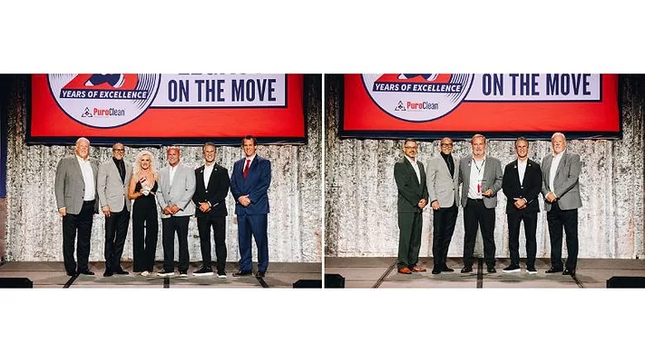 PuroClean Leadership with Franchise of the Year and Rookie of the Year