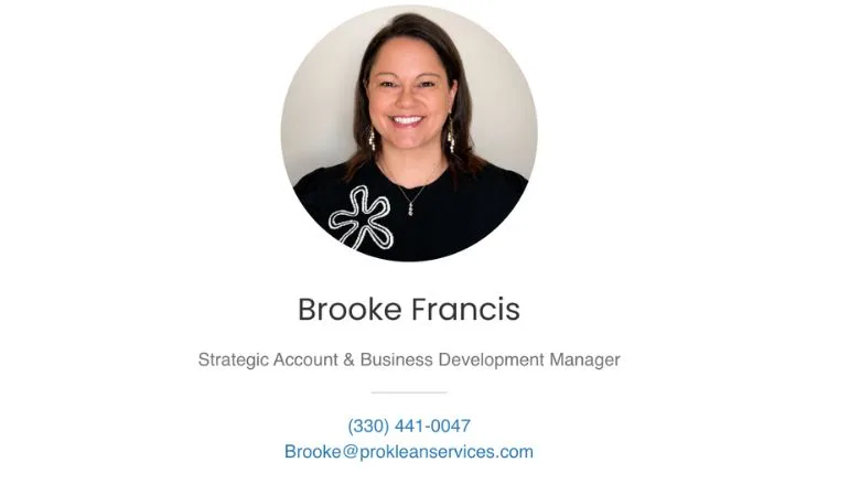 ProKlean Services Welcomes Brooke Francis as its Strategic Account & Business Development Manager