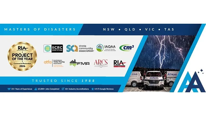 AllAces Cleaning & Restoration Wins Commercial Project of the Year from RIA Australasia.jpg AllAces Cleaning & Restoration Win Commercial Project of the Year