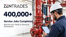 ZenTrades Surpasses 400,000 Service Jobs, Built Exclusively for Fire, HVAC, and Electrical Contractors