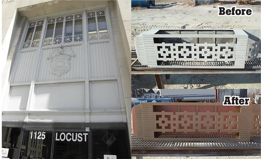 Dillon Police station Soda Blasting Paint