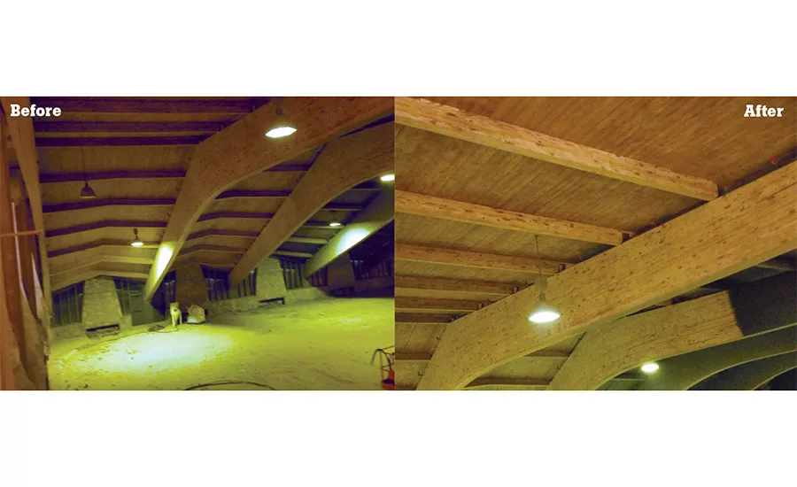 Sand or grit media like crushed glass