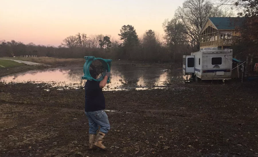 Water and flood damage disaster cleanup