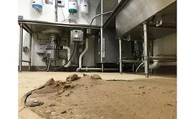 Sand in the kitchen