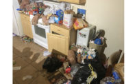 The pictures tell the story – no cleaning had been done in this apartment for some time.