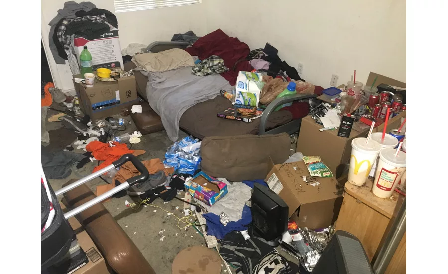 Every square inch needed to be deep cleaned after all the items were removed.