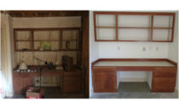 Cabinets before & after.