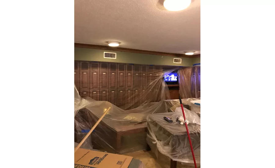 Containment was built over lockers.