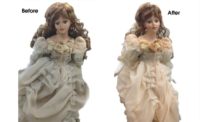 Doll Before and after restoration