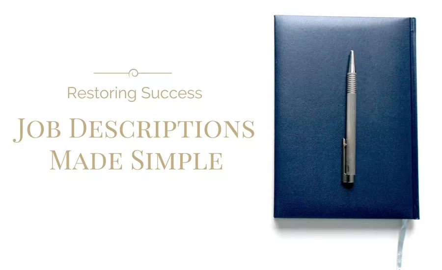 restoring success job description