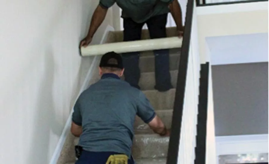 Going the extra mile to prevent any damage to new flooring or carpeting.