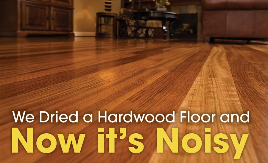 We Dried a Hardwood Floor and Now It's Noisy 20171116 Restoration