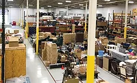 A high-up look at just a small part of this franchise’s 50,000 square foot facility.