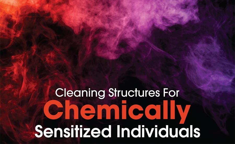 Cleaning structures for chemically sensitized individuals