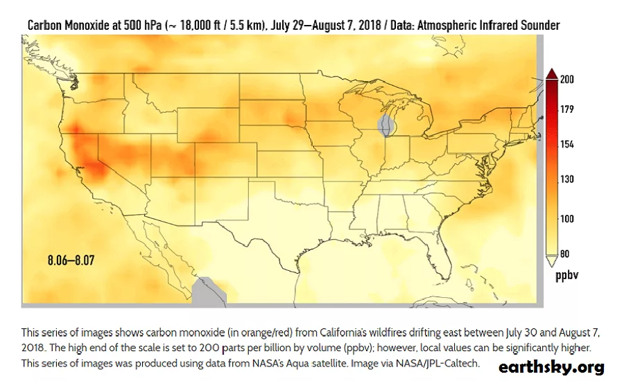 cali wildfires co2
