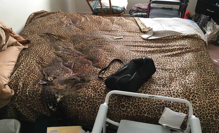 there was a large amount of biohazardous materials