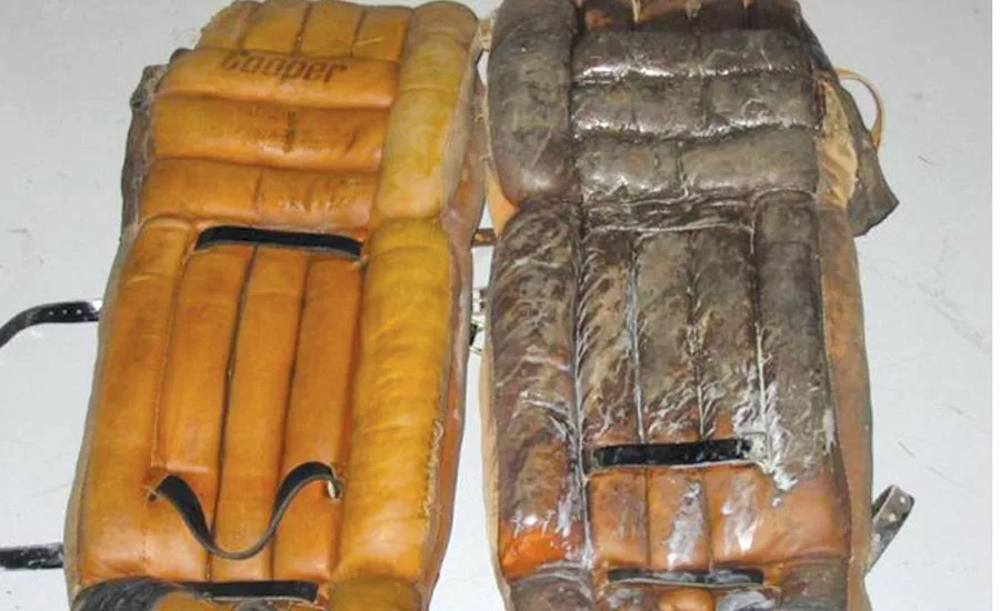 25 year old goalie pads.