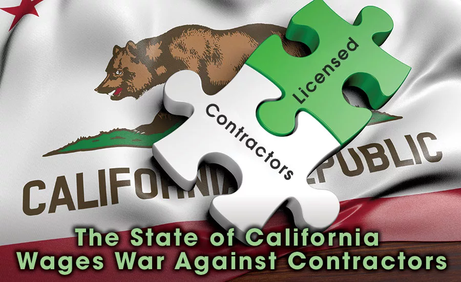The State of California Wages War Against Contractors