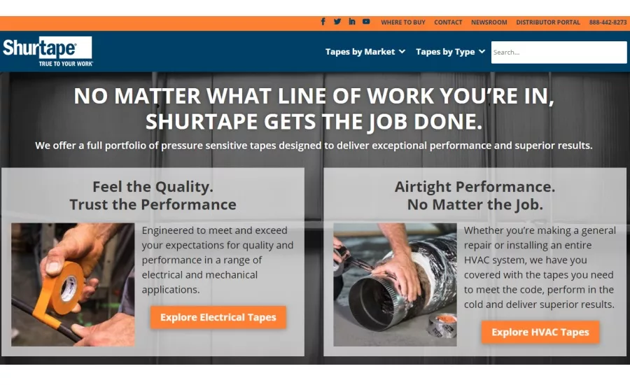 shurtape website