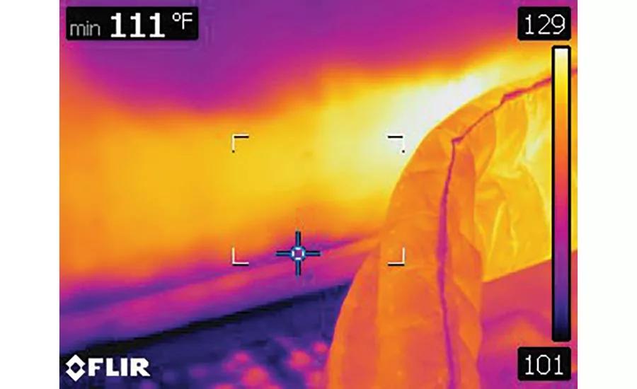 Targeted heating of walls