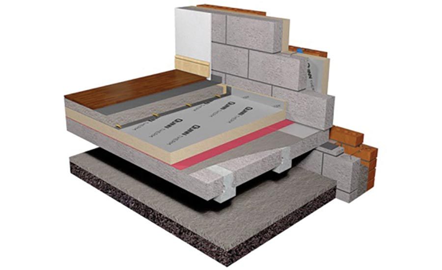 Suspended beam and block floor