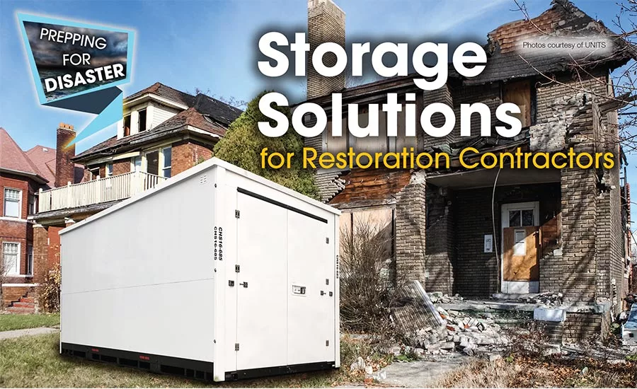 burned house and storage container