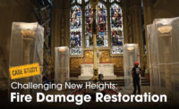 smoke damaged cathedral restoration
