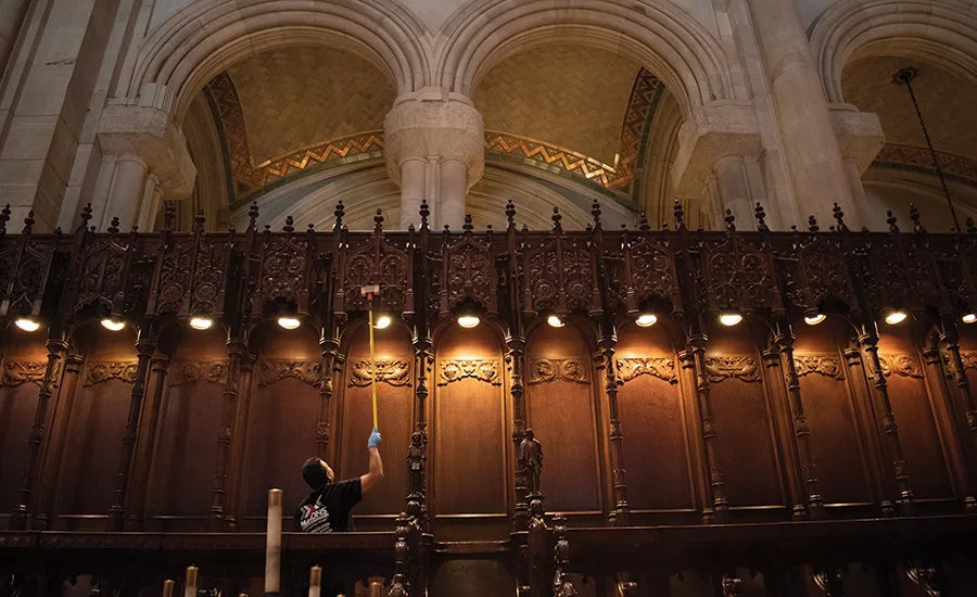 smoke damaged cathedral restoration