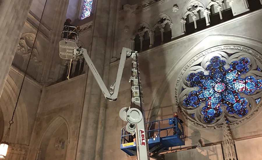smoke damaged cathedral restoration
