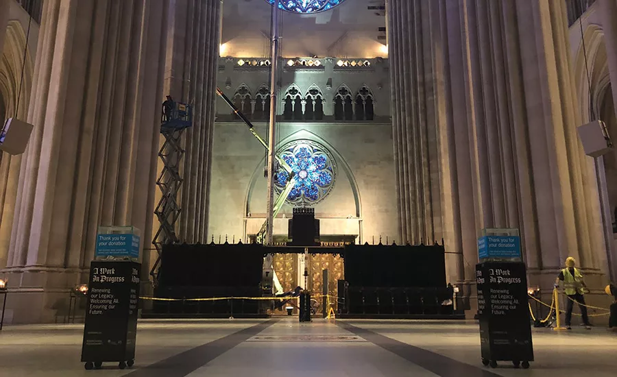 smoke damaged cathedral restoration