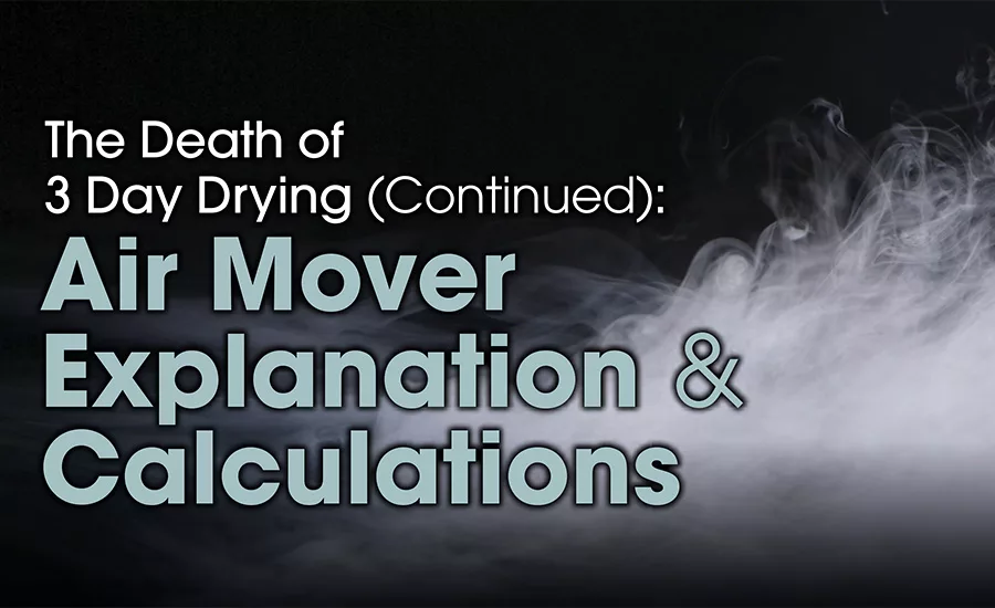 The Death of Three Day Drying