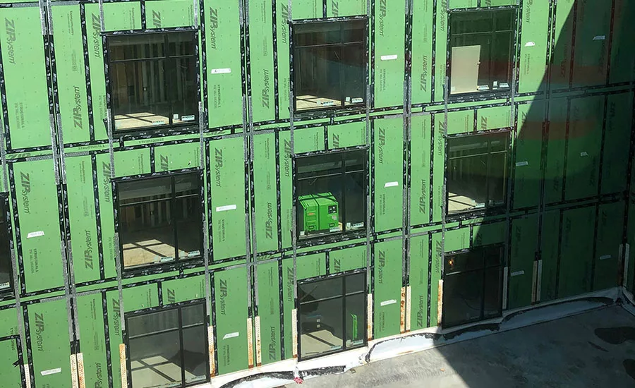 water-damaged hotel project