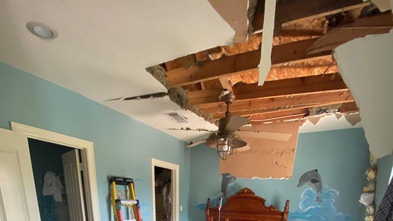 home restoration after Hurricane Ida