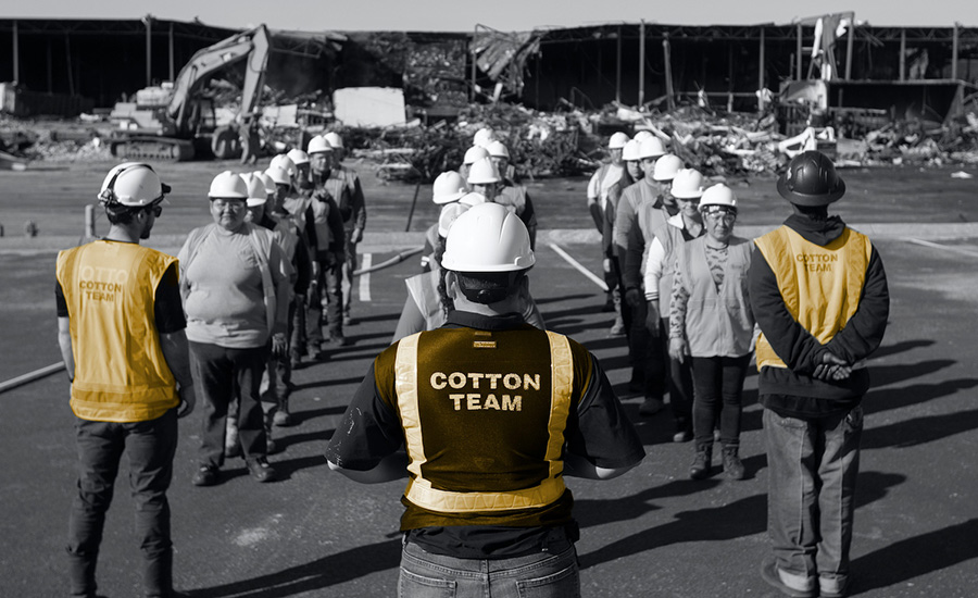 The Cotton disaster response team