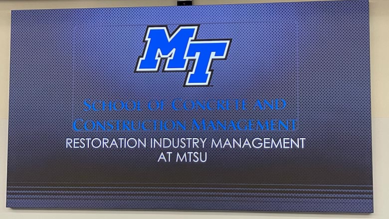 Restoration Industry Management at Middle Tennessee State University