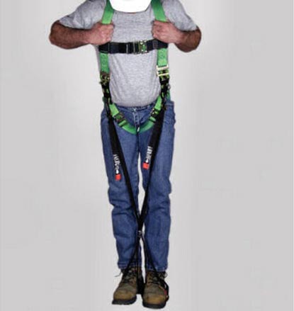 fall protection harness with Rescue Straps